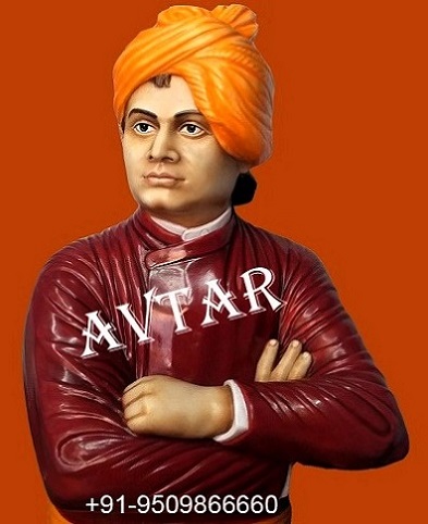 Swami vivekanand marble statue